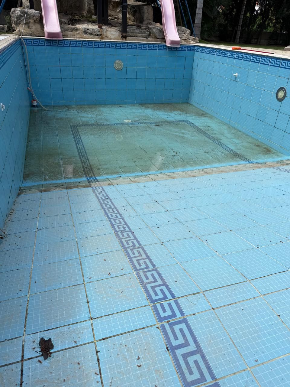 Swimming pool before refurbishment