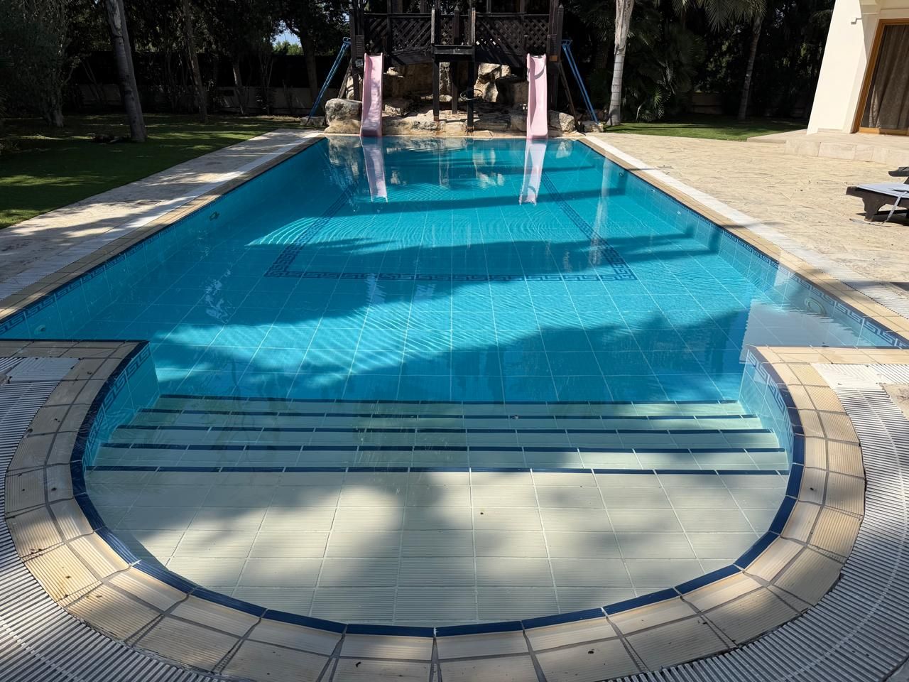 Completed swimming pool after refurbishment