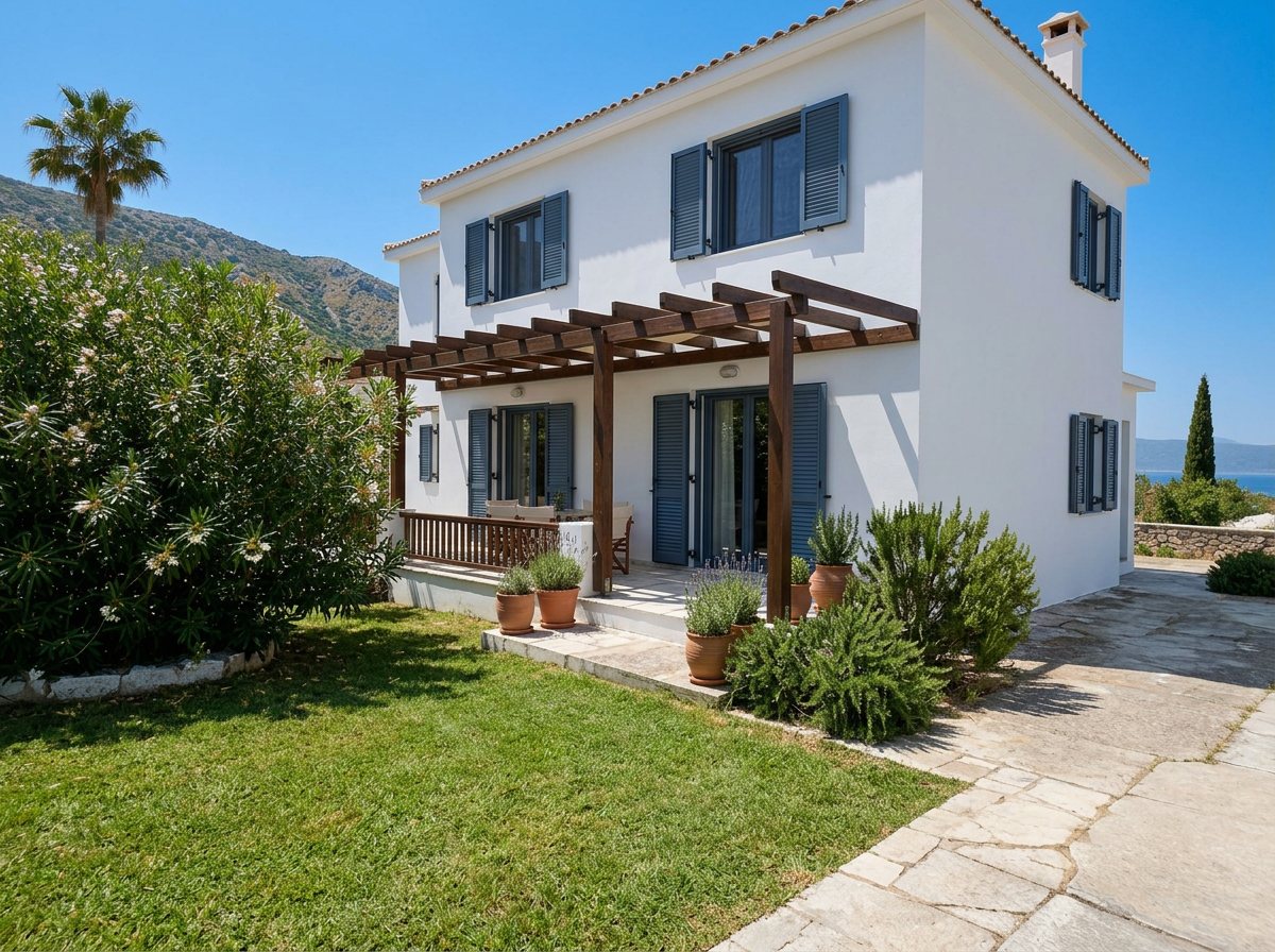 Villa exterior after renovation (visual example)