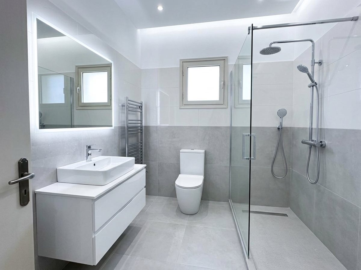 Bathroom after renovation (visual example)